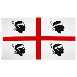 AZ FLAG - Flagge Sardinien - 150x90 cm - Sardinien Fahne 100% Polyester mit Messing-Ösen - 110g