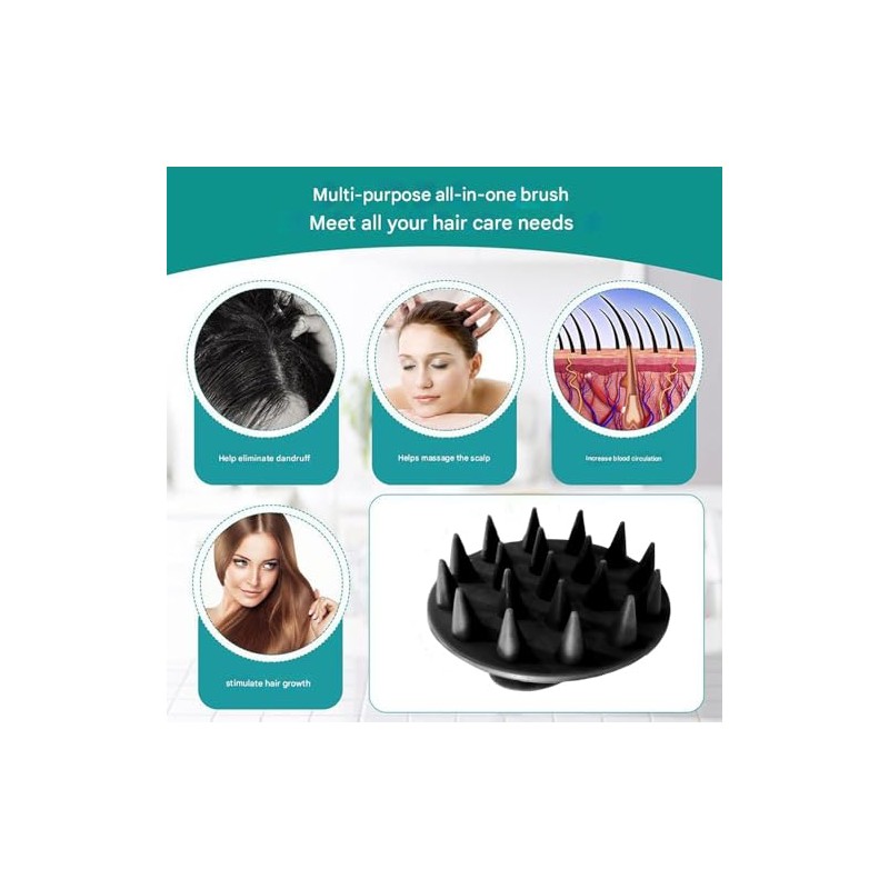 Set de 4 Cepillos de Baño de Silicona, Cepillo Corporal