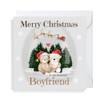 Second Ave Cute Bear Boyfriend Square Christmas Xmas Holiday Festive