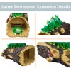 Euiroet Frogs Gutter Downspout Extender Statue, Outdoor Decor Sculpture Ornament,