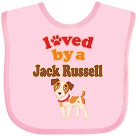 inktastic Jack Russell Terrier Dog Gifts Baby Bib Pink 3d290