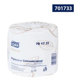 Papel Higiénico Paquete de 48 rollos de 500 hojas dobles Calidad Premium Tork