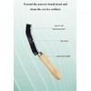 2-Pack Wooden Handle Crevice Cleaning Brush – Hard Bristle Grout