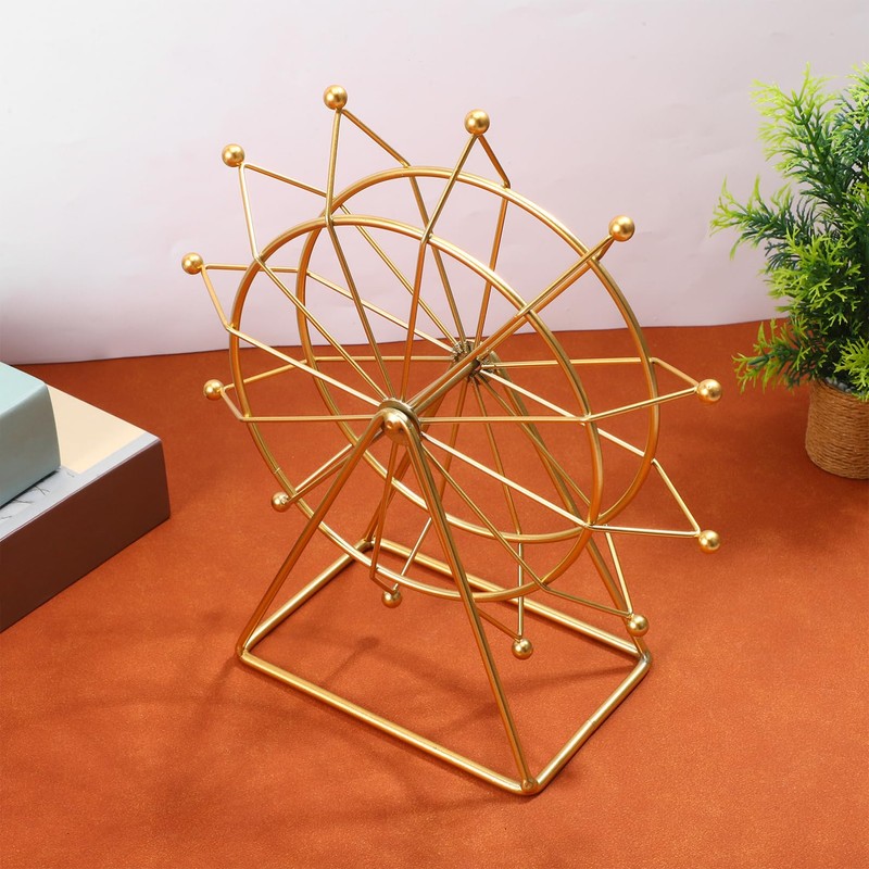 Ferris Wheel Ornament, Iron Ferris Wheel Model, Modern Decor for