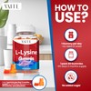L-Lysine 1000mg Gummies - Supports Skin, Lip, Vegan, Gluten Free,