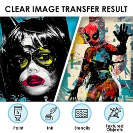 GELELF Upgraded Gel Printing Plate No Aging & Bubbling, Mini Size 3" x 5" Reusable Gel Plates for Monoprinting -Printmaking Art Supplies for Card Making, Book Press, Journaling, Scrapbooking