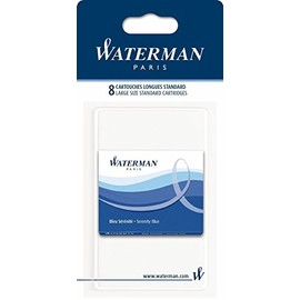 Waterman Set of 8 Long Cartridges Blue