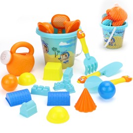 HUYUE Set of 20 Sand Toys, Beach Toys, Sandpit Toys Set for Children, Boys, Girls