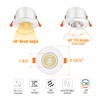 CLOUDY BAY 3 Inch 5CCT LED Eyeball Recessed Light,Dimmable Swivel