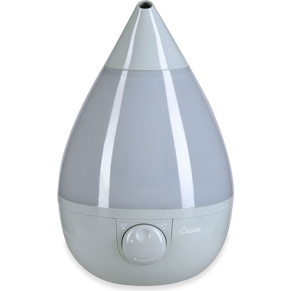 Crane Drop Ultrasonic Cool Mist Humidifier 3.75L - Grey - Discontinued Product
