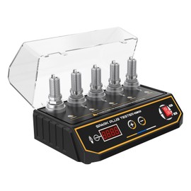 5 Hole Spark Plug Tester SPT360 Automotive Moto Spark Plug Ignition Tools 200~9999 RPM Adjustable Frequency Ignition Coil Tester Car Spark Plug Detector Spark Plug System Analyzer 110V/220V
