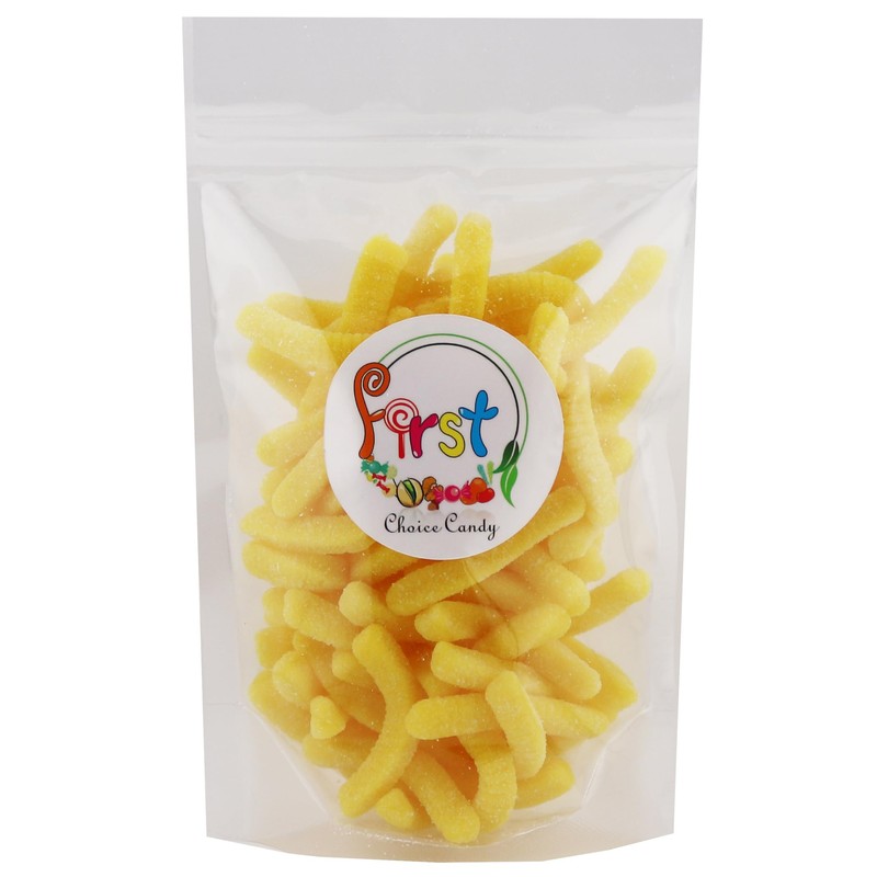 FirstChoiceCandy Sweet & Sour Gummy Worms, Multi Flavors and Solid