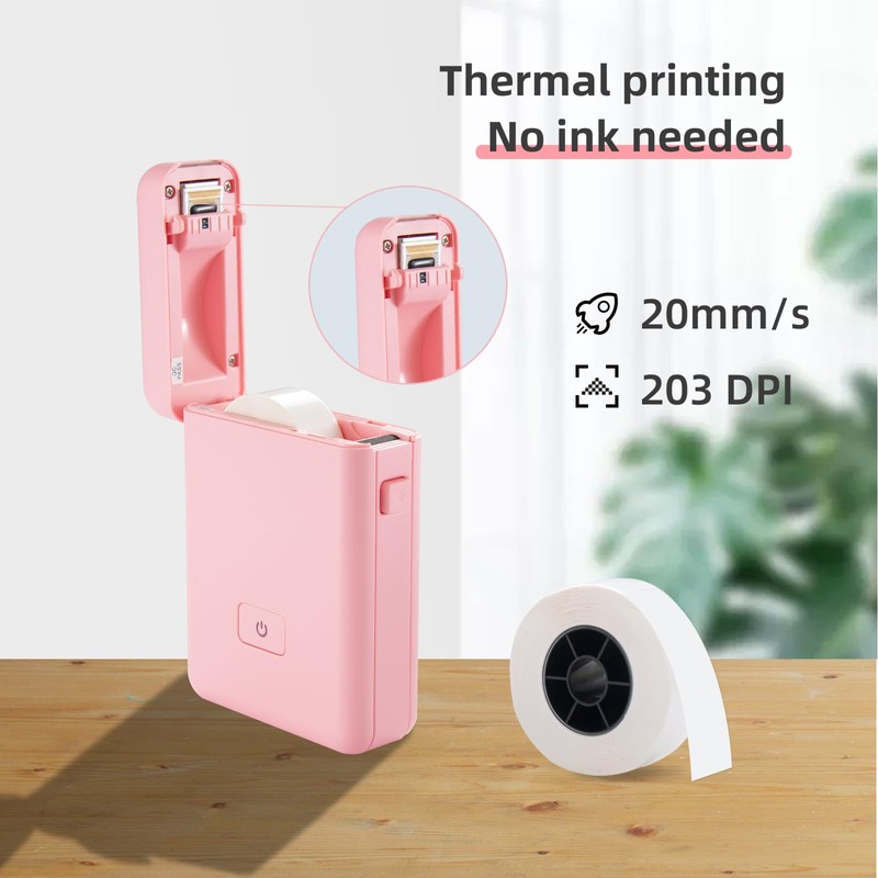 vretti Label Printer with Tape, HP2 Portable Bluetooth Label Printer