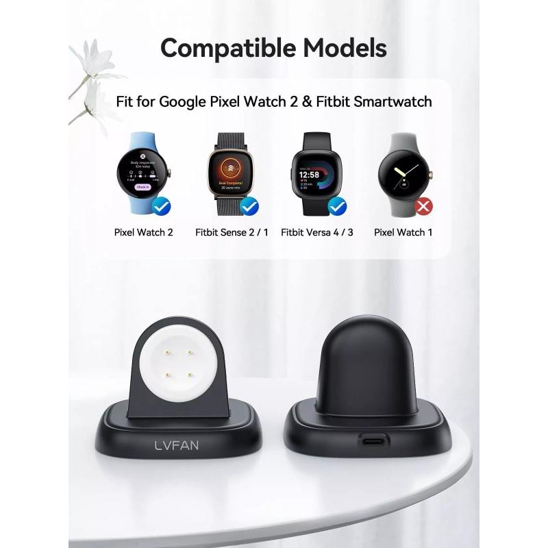 Universal Watch Charger For Pixel Watch 3 &2 Smartwatch Stand