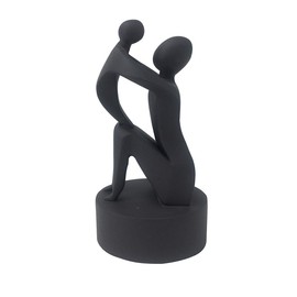 Artgenius Mother and Child Statue Abstract Love Family Sculpture,Hand-Painted Mother and Son Figurine