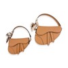 Doe a Dear Brown Saddle Purse - Size: Small