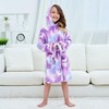 Piefry Soft Bathrobe with Hood for Girls Fleece Dressing Gown