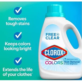 Clorox 2 Free & Clear Laundry Stain Remover and Color Booster (Pack of 2)