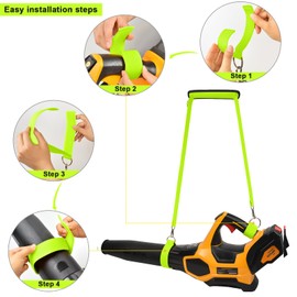 Universal Shoulder Strap for Leaf Blower & String Trimmer, Compatible with EGO Power+ /for LEAPUL/for DEWALT/for MZK/for Greenworks/for EWORK/for LAZYBOI and More Leaf Blower Cordless (1, Green)