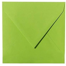 Paper24 Square Envelopes 15 x 15 cm Grass Green 120 g/m² Pack of 25