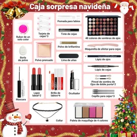 Kit Maquillaje 24PC GIVOOBE Todo en Uno – 40 Sombras, Rubor, Base y Accesorios