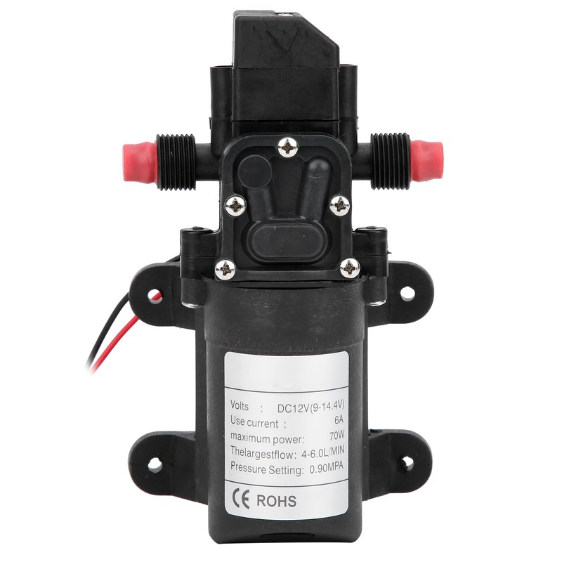 Diaphragm Water Pump Mini 2‑Way Thread Right Outlet 6.0L/MIN 0.9MPA
