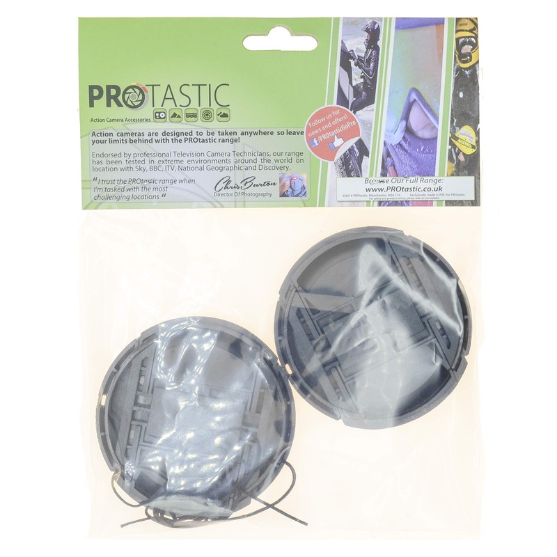 PROtastic® 62mm Lens Caps (Pack Of 2) - Spring Loaded