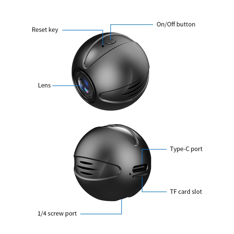 WiFi Surveillance Camera 1080P HD Night Vision Waterproof Wireless Outdoor