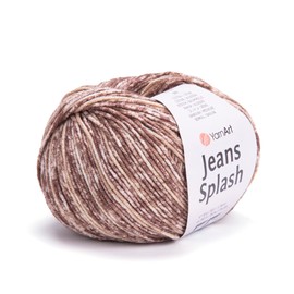 YarnArt Jeans Splash - Variegated Sport Yarn 55% Cotton 45% Acrylic 1 Skein/Ball 50 gr 174 yds Cotton Yarn Knitting Yarn Soft Yarn amigurumi Cotton Yarn (945)