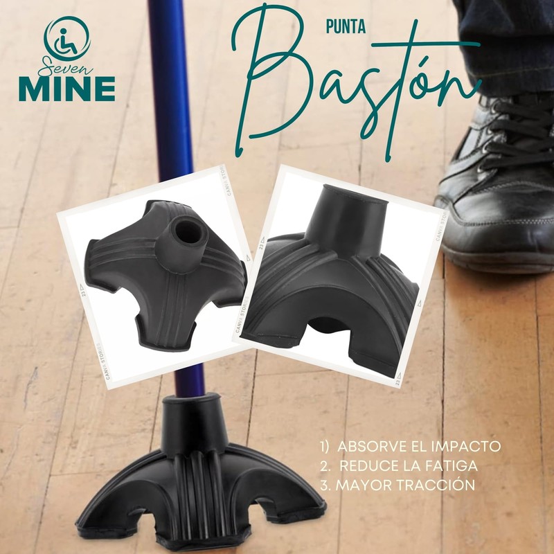 Seven Mine Repuesto Punta Estabilizadora para Bastón de 4 Puntas