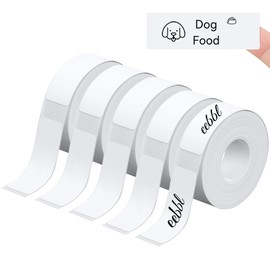 1175 Pcs D30 Label Maker Tape, 15×30mm(0.59"×1.2") Thermal Label Print Stickers Compatible with D30 Portable Label Printer Adapted Label Print Paper for Office, 230 Labels/Roll, 5 Rolls(White)