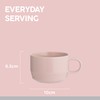 Typhoon 1401.839 Cafe Concept Flat White Pink 300ml, Stoneware