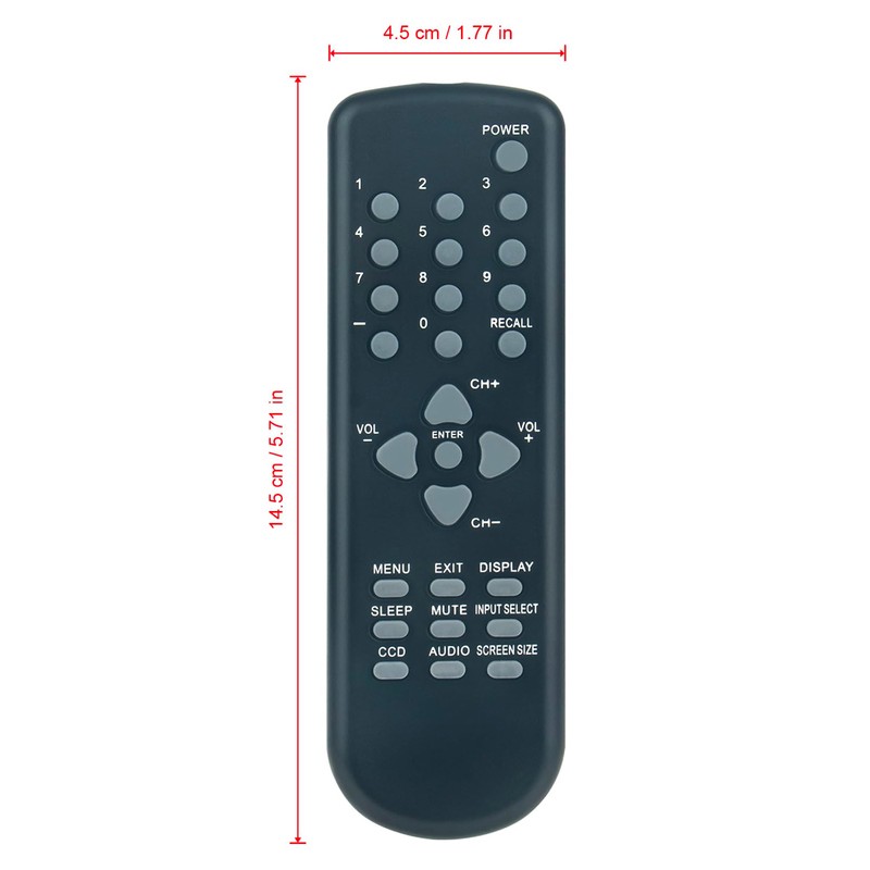 076E0RC011 Replacement Remote Control Compatible for SANSUI TV HDLCD1909 HDLCD185W