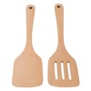 Cooking Spatulas, Kitchen Spatulas, Wooden Spatula Set with Leaking Shovel