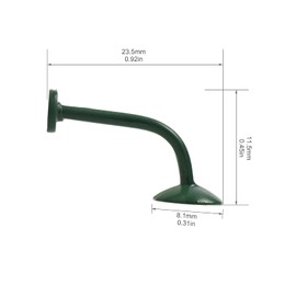 Evemodel 10pcs Model Railway 1:87 Hanging Lamp Outdoor Wall Goose Neck Light HO Scale LED (White)