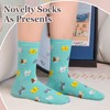 Chalier Womens Funny Socks Cozy Cute Printed Patterned Fun Sock