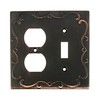 SleekLighting | Wall plates Decorative Regal Scrollwork Oil Rubbed Bronze