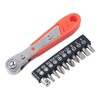 Right Angle Phillips Magnetic Screwdriver,1/4” PH2 Mini Ratchet Wrench 1/4