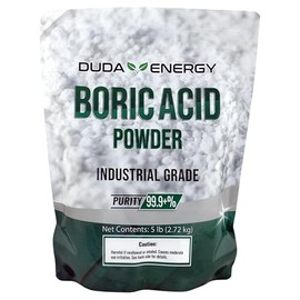 Duda Energy - borp5f borp5 Fine Powder Boric Acid H3BO3 99, 5 lb.