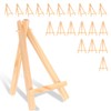 21 Pcs Mini Easel Stand for Display, Wooden Display Stands
