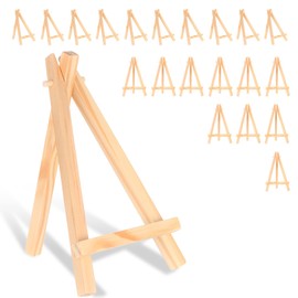 21 Pcs Mini Easel Stand for Display, Wooden Display Stands