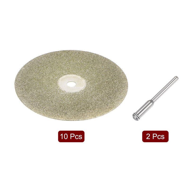 sourcing map 10pcs Diamond Cutting Wheel 40mm Full Sand Diamond