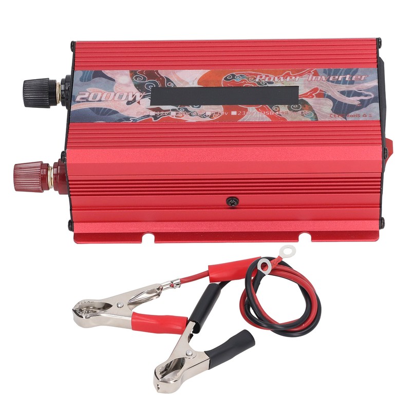 Car Power Inverter DC to AC Fast Heat Dissipation LCD