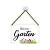 Blechwarenfabrik Braunschweig KH024 Cult Sign "Bin im Garten Bin im
