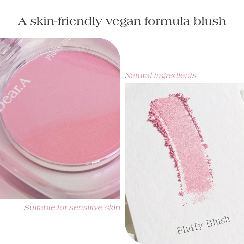 Dear.A Fluffy Blush Fluffy Blush 4.5g Korean Cosmetics (03 Titi)