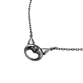 U-TREASURE NSaMM-101-SV-BP My Melody Chromi Goods, Necklace, Silver (Black Coating), Women's, Gift