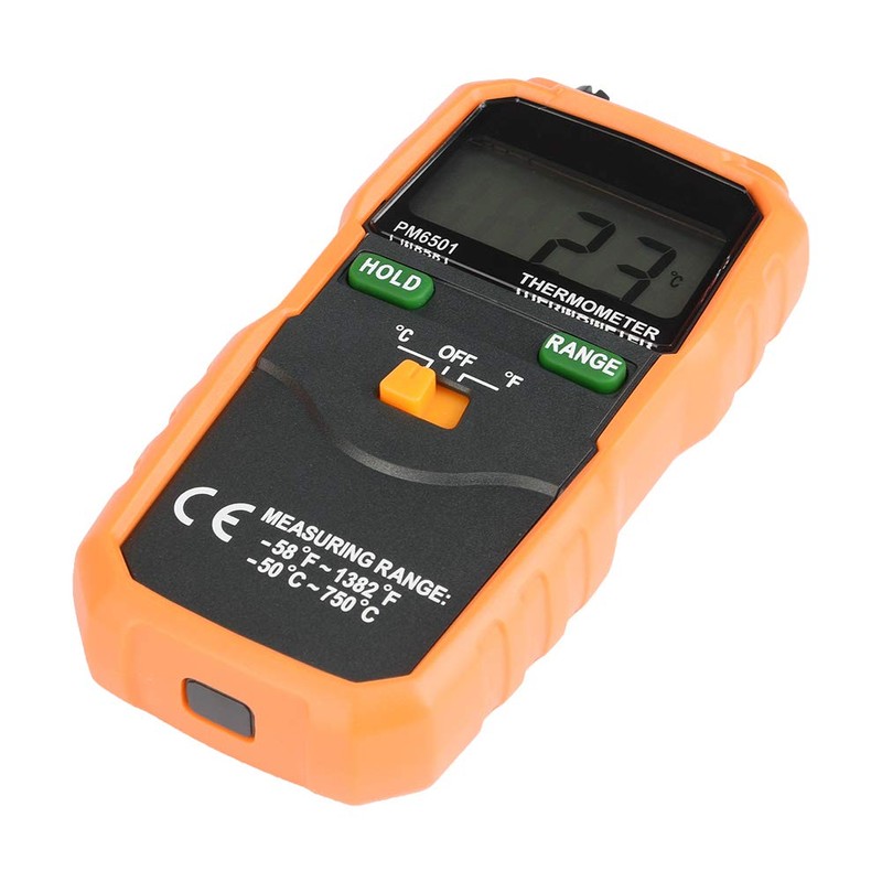 PEAKMETER PM6501 Digital Thermometer / Temperature Meter with Thermocouple Probe