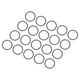 QUARKZMAN Pack of 20 Nitrile Rubber Sealing Ring Replacement Rubber 14 mm x 12 mm x 1 mm for Tap Plumber Repair Seal Connection, Black