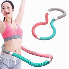 Hula Hoop, Fitness for Dieting, Portable, Soft Spring Hula Hoop, Adult String Training, Muscle Training, Multifunctional Fitness Ring, Indoor Unisex Weighted Hula Hoop (Recommended for 2.2 lbs - 198.4