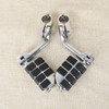 XFMT Chrome Long Highway Pegs 1-1/4" Footpegs Compatible with Harley